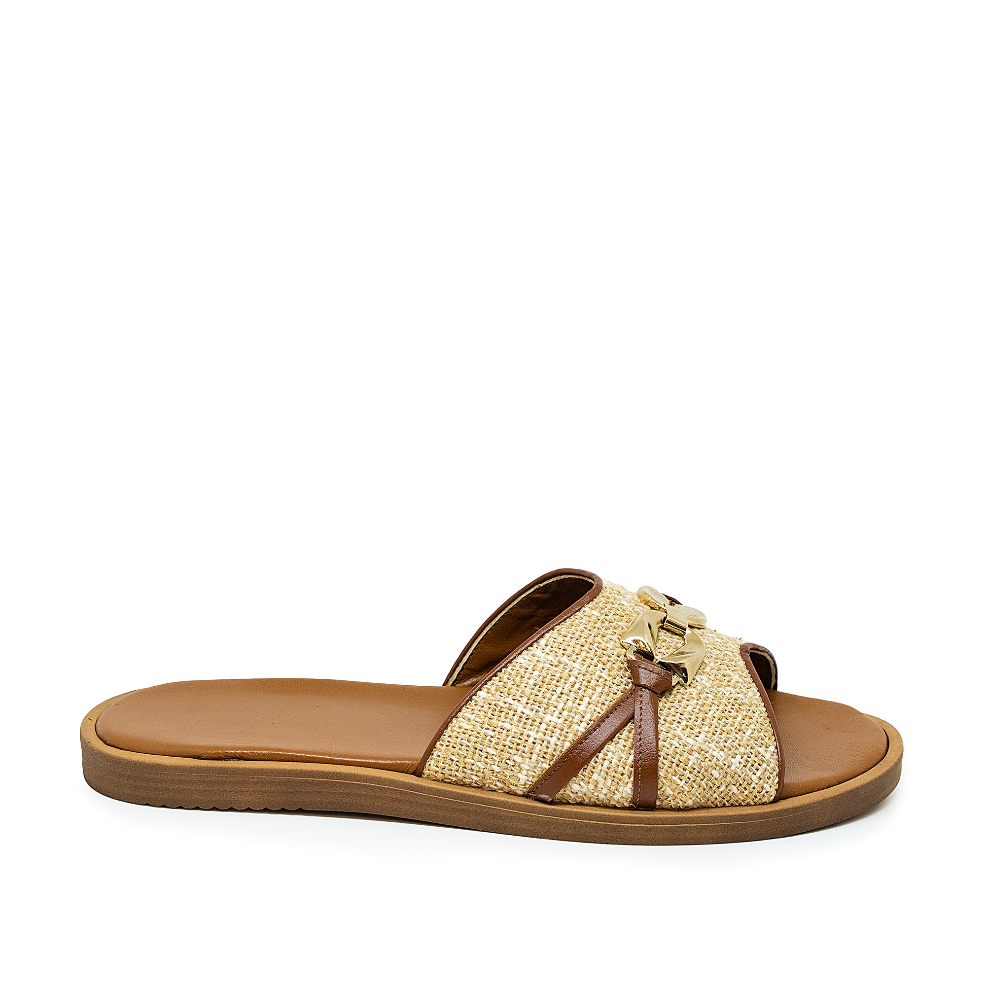 Bigshoes Bigshoes KL0101-13 Δερμάτινο Σανδάλι Μπεζ